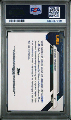 PSA 9 Garrett Nussmeier Gold Foil 18/50 #3 2025 Bowman U Now 136887669-2