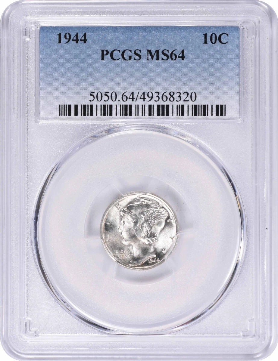 1944 Mercury Silver Dime MS64 PCGS-1