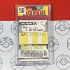 Graded 10 1990 Fleer David Robinson Card 172 MINT San Antonio Spurs GEM MINT-2