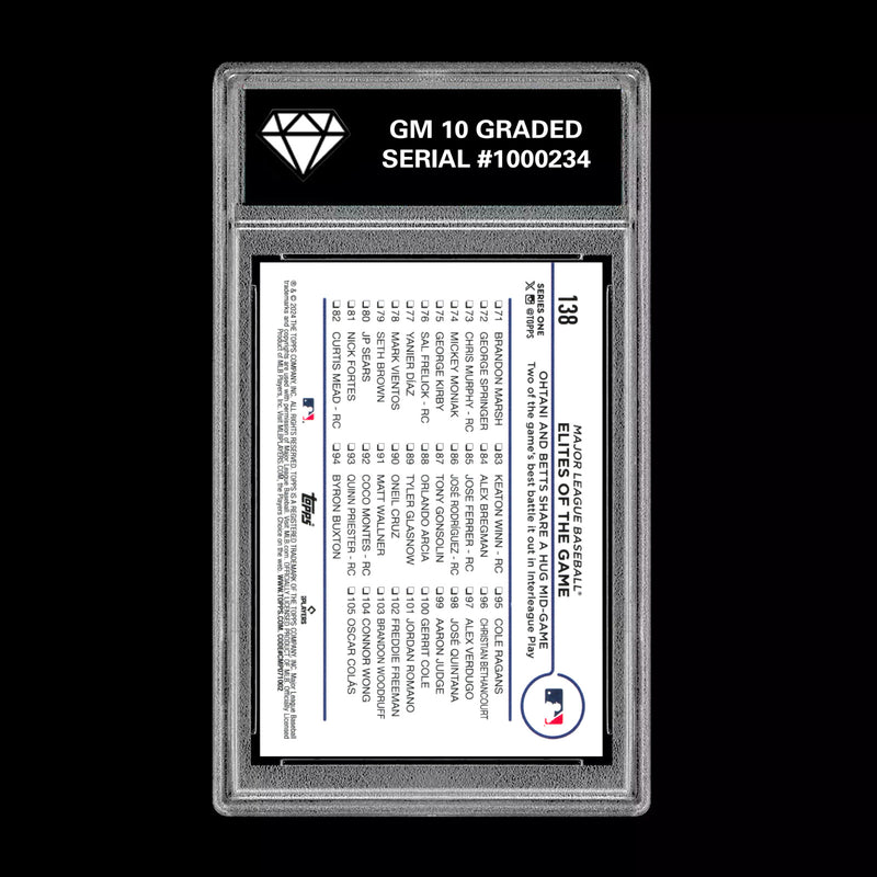 Graded 10 Shohei Ohtani Mookie Betts 2024 Topps #138 All Star Game Foil-2