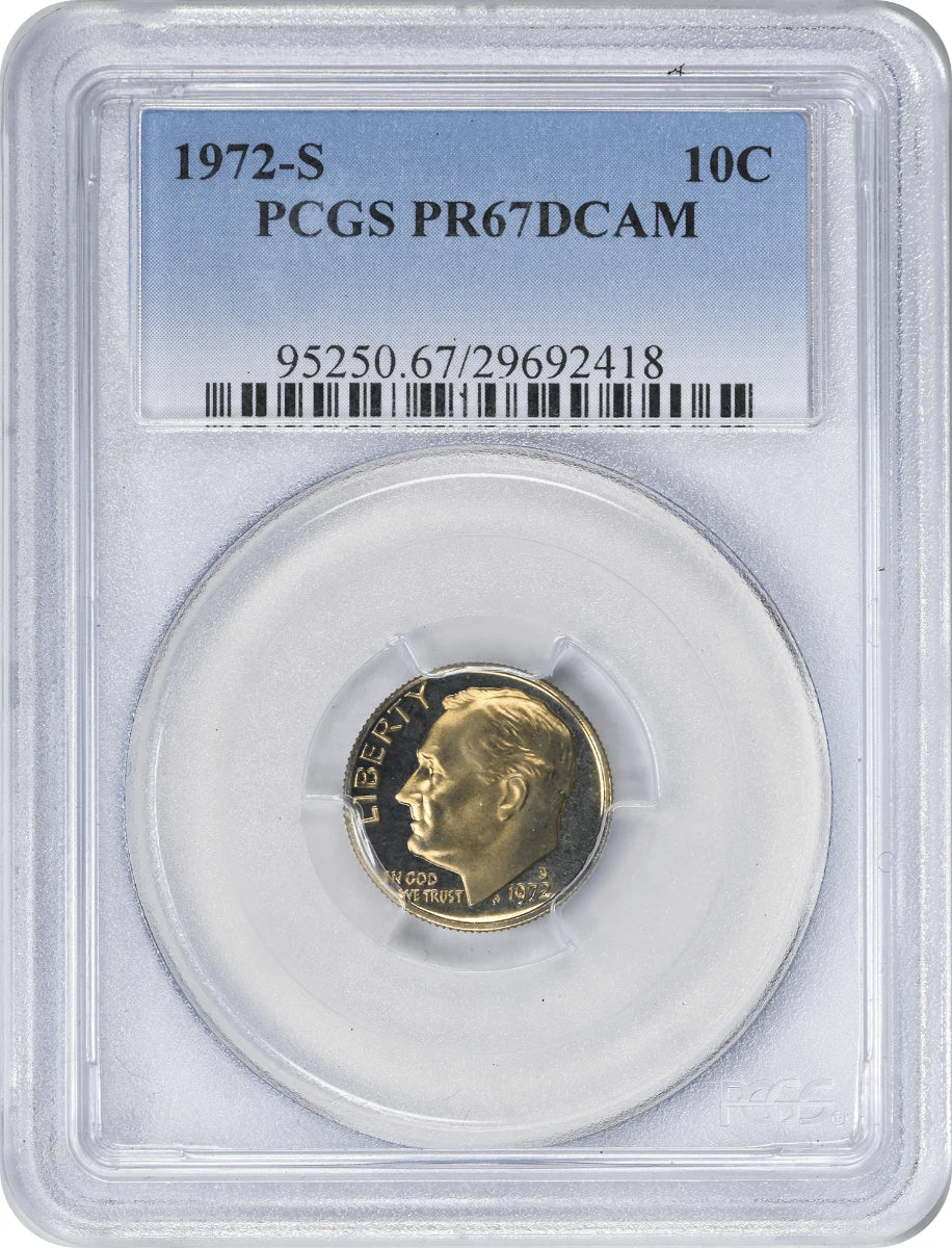 1972-S Roosevelt Dime PR67DCAM PCGS-1