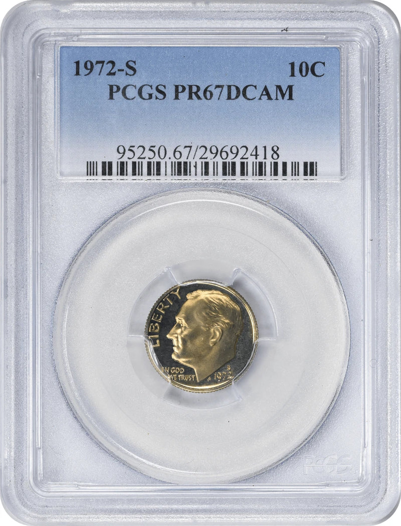 1972-S Roosevelt Dime PR67DCAM PCGS-1