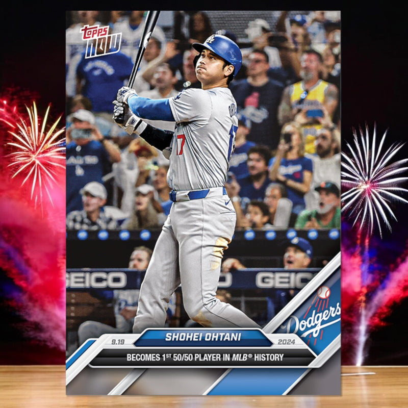 GRADED 10 Shohei Ohtani 50/50 2024 MLB TOPPS NOW Card 722 First Ever!-2