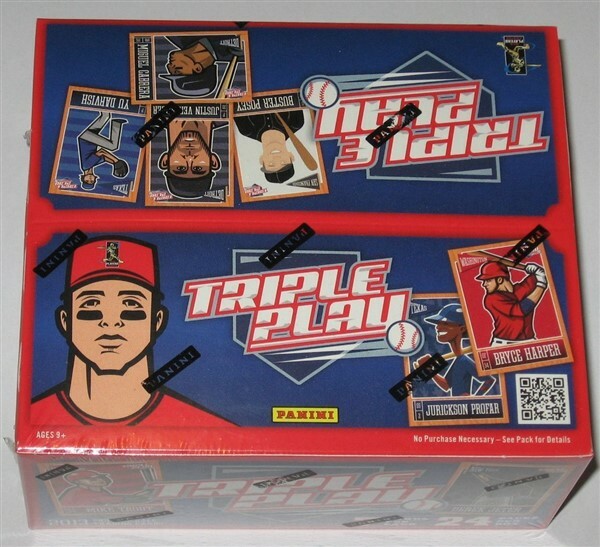 Sealed Unopened 24 Pack Box 2013 Panini Triple Play Baseball Cards-1