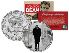 JAMES DEAN *1955 NYC Boulevard of Broken Dreams* JFK Kennedy Half Dollar US Coin-1
