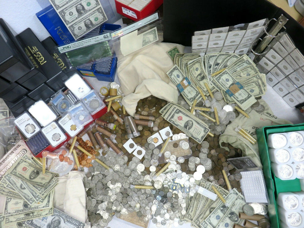 ESTATE LOT SALE ~ .999 BULLION BARS CURRENCY GOLD ~ $5 RED SEAL INCLUDED-5