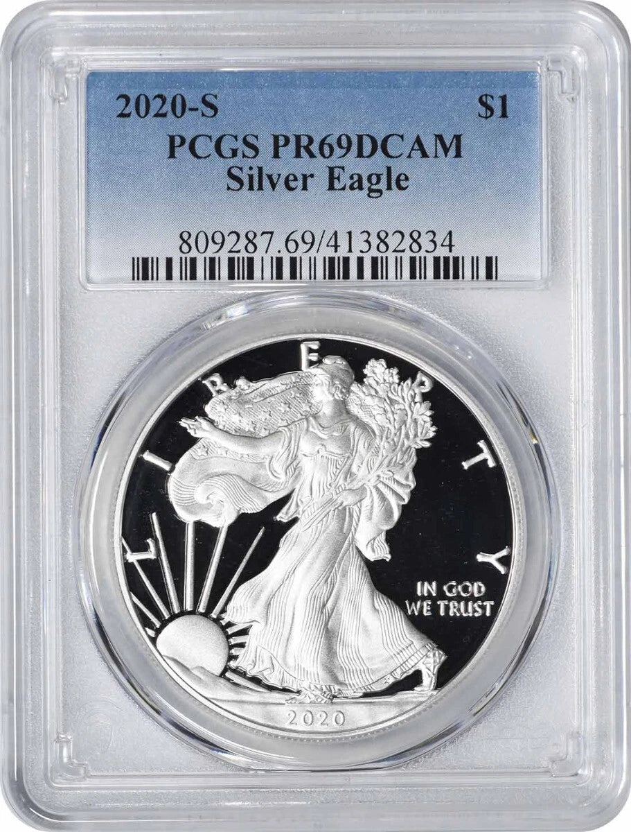 2020-S $1 American Silver Eagle PR69DCAM PCGS