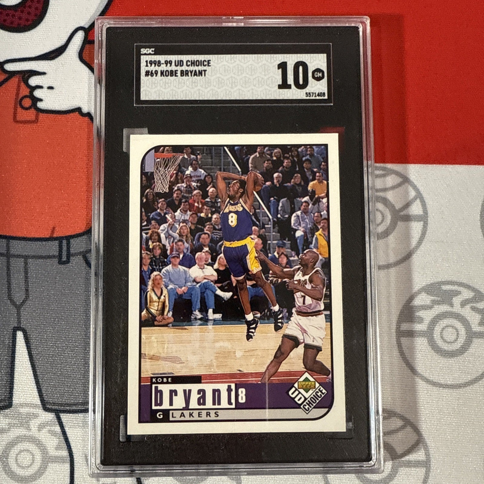 SGC 10 Gem Kobe Bryant #69 1998-99 Upper Deck UD Choice Preview Lakers-1