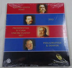 2012 US Presidential Dollar P & D Uncirculated Set 8 Coins US Mint COA ~ Sealed-2