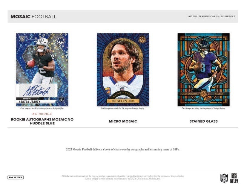 2025 Panini Mosaic Football No Huddle NFL Factory Sealed Hobby Box-3
