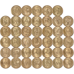 2007-2020 Presidential Dollar 40 Coin Complete Design Set Uncirculated-5