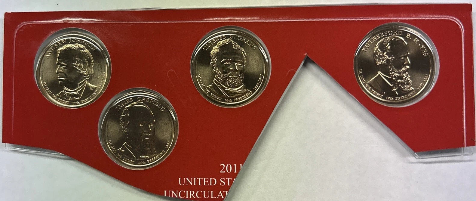 2011 D PRESIDENTIAL DOLLARS FROM MINT SET - 4 Coin Set-2