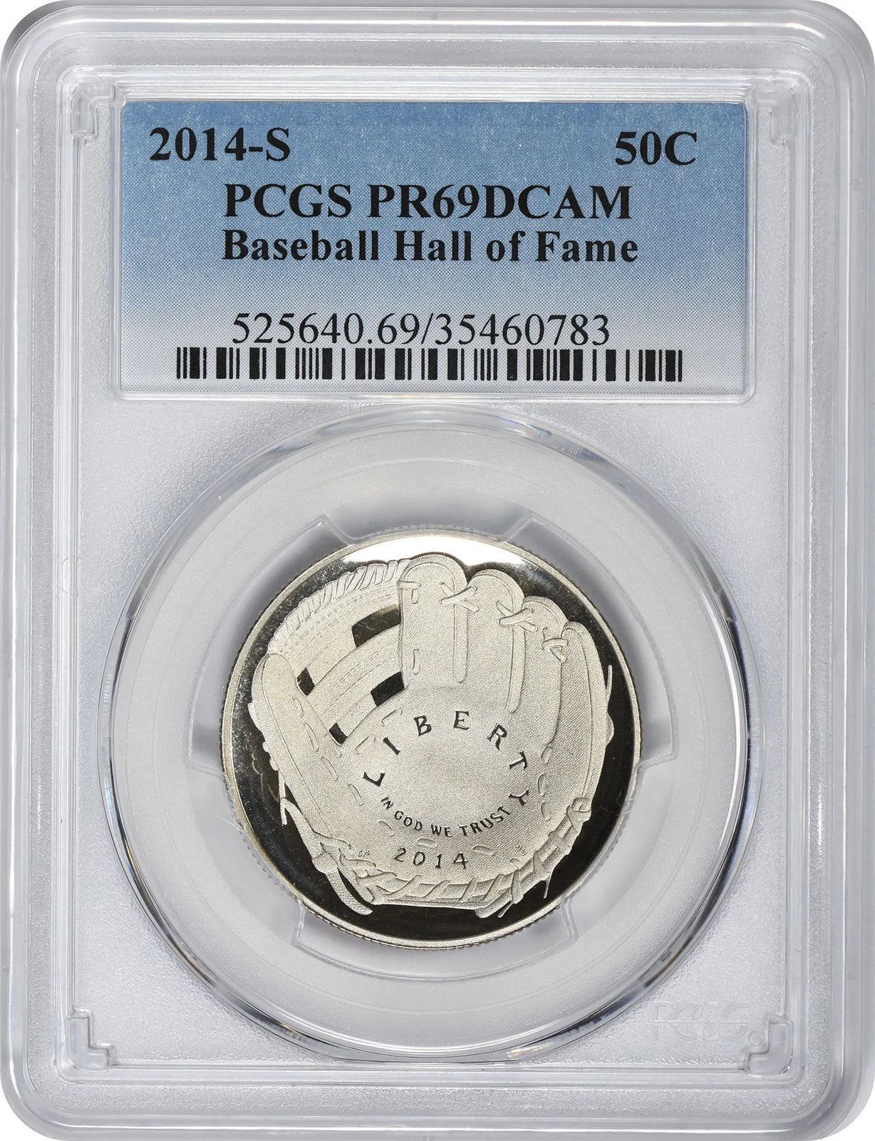 2014-S Hall of Fame Baseball Commemorative Half PR69DCAM PCGS-1