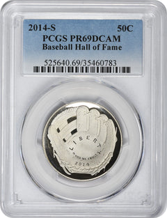 2014-S Hall of Fame Baseball Commemorative Half PR69DCAM PCGS-1