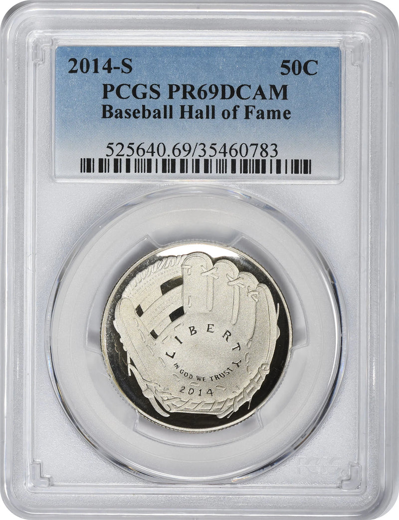 2014-S Hall of Fame Baseball Commemorative Half PR69DCAM PCGS-1