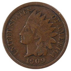 1909 Indian Head Cent G Good Bronze Penny 1c Coin Collectible-1