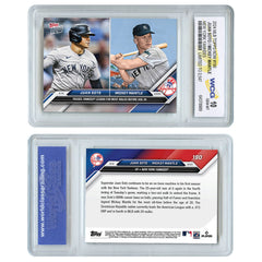 2024 Topps Now Juan Soto / Mickey Mantle NY Yankees Card #190 Graded GEM MINT 10-3