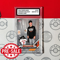Graded 10 Jackson Holliday #749 RC Rookie Card 2024 Topps Now BABY BIRD-1