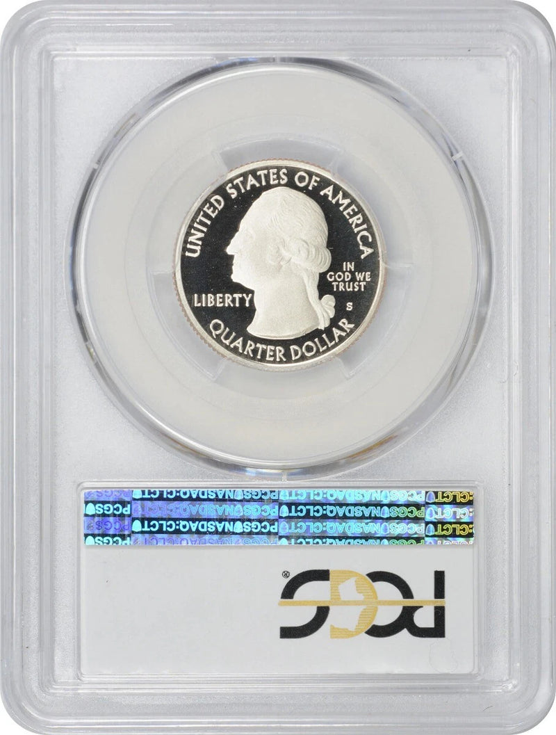 Moneda de veinticinco centavos del Parque Nacional Ozark con bandera 2017-S PR70DCAM PCGS América la Bella-2
