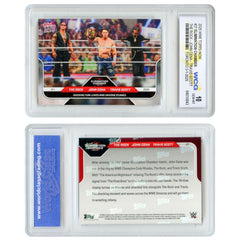 2025 Topps WWE Chamber The Rock / John Cena / Travis Scott Card #27 GEM MINT 10-1