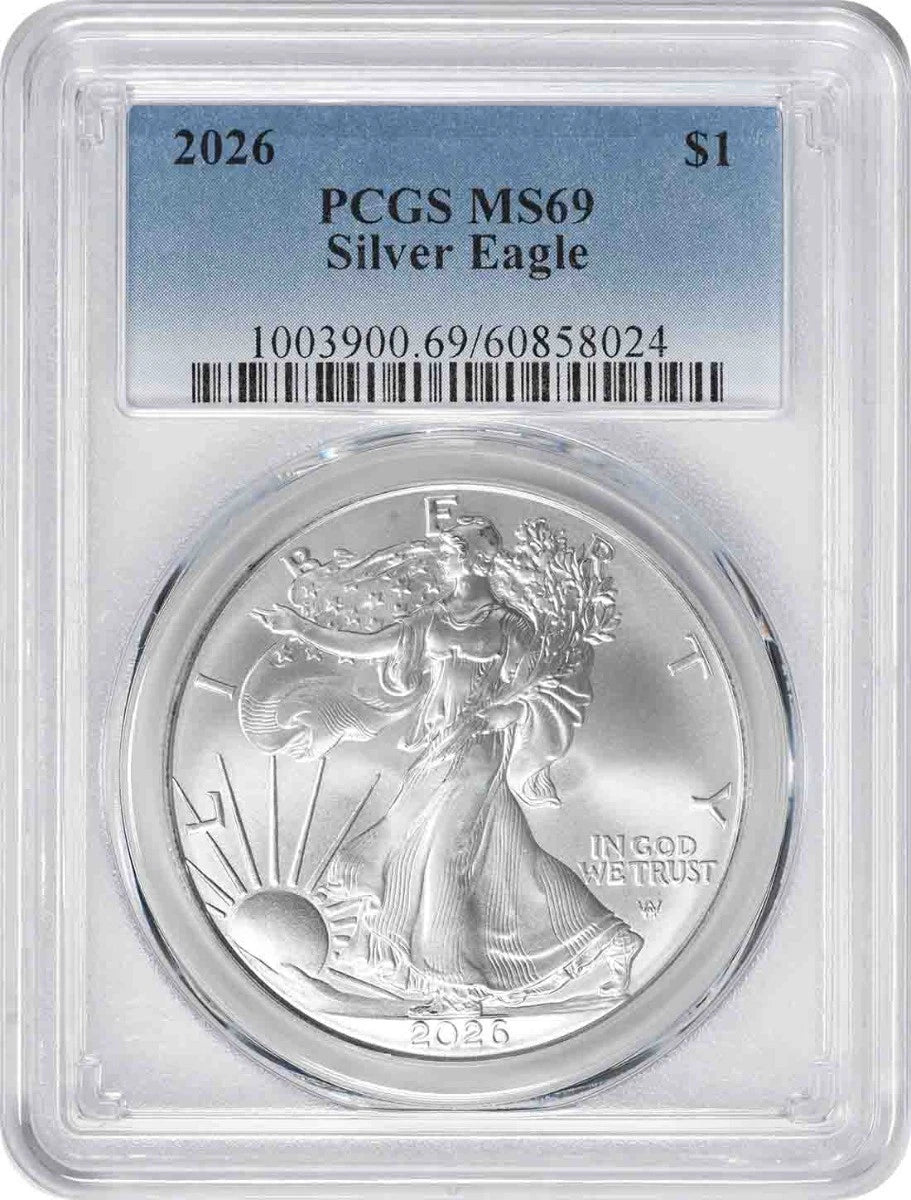2026 $1 American Silver Eagle MS69 PCGS