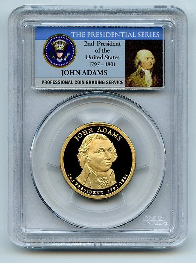 2007 S $1 John Adams Dollar PCGS PR70DCAM-2