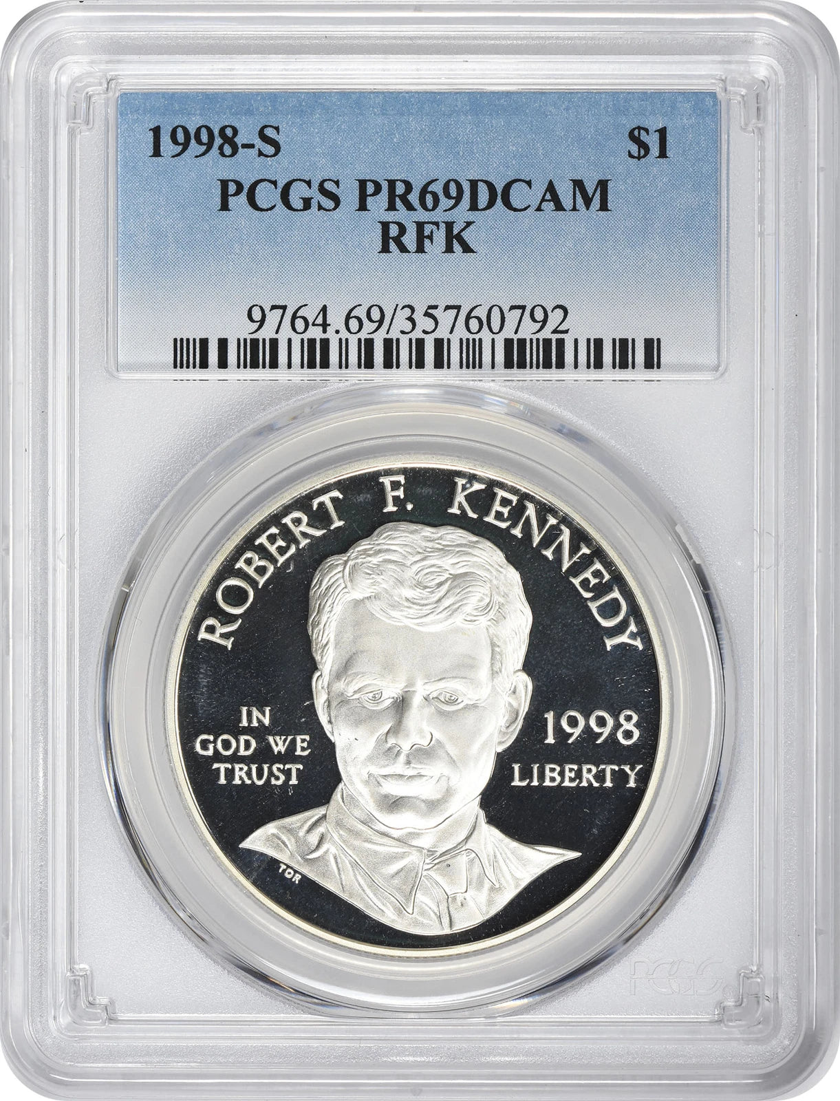 1998-S RFK Commemorative Silver Dollar PR69DCAM PCGS-1