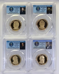 2007 - 2011 S First 20 Presidential $1 PCGS 70 Proof Dollar Set incl Lincoln-3