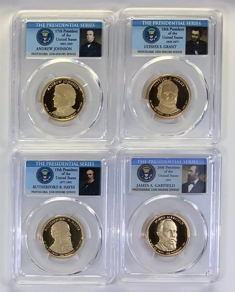 2007 - 2011 S First 20 Presidential $1 PCGS 70 Proof Dollar Set incl Lincoln-3