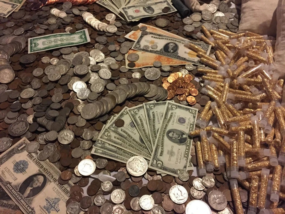 ✯ Gold and Silver Estate Lot Sale ✯ Old U.S. Coins Bullion ✯ .999 Silver Bar ✯-3