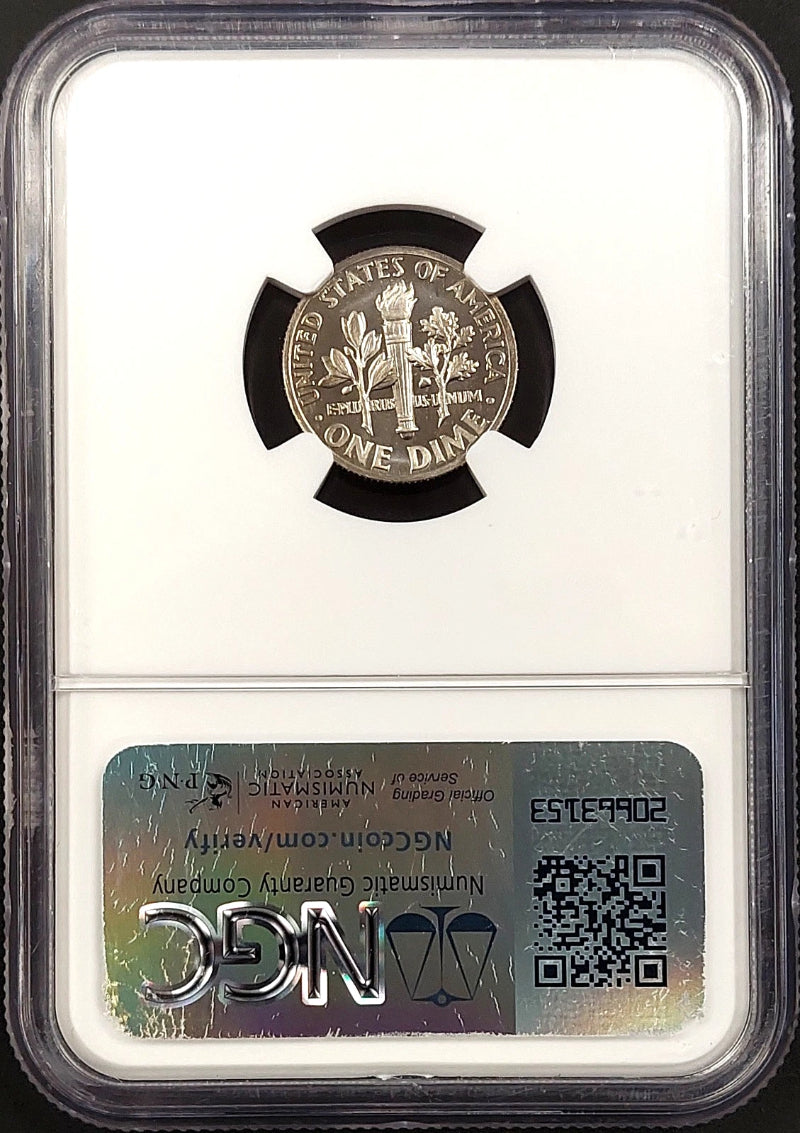 1970 NO S Proof Roosevelt Dime certified PF 69 by NGC!-3