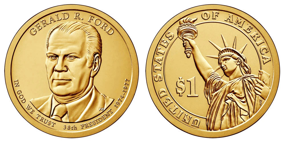 2016 P&D Presidential One Dollar Coin Reagan Gerald Ford Nixon Coins U.S. Mint-2