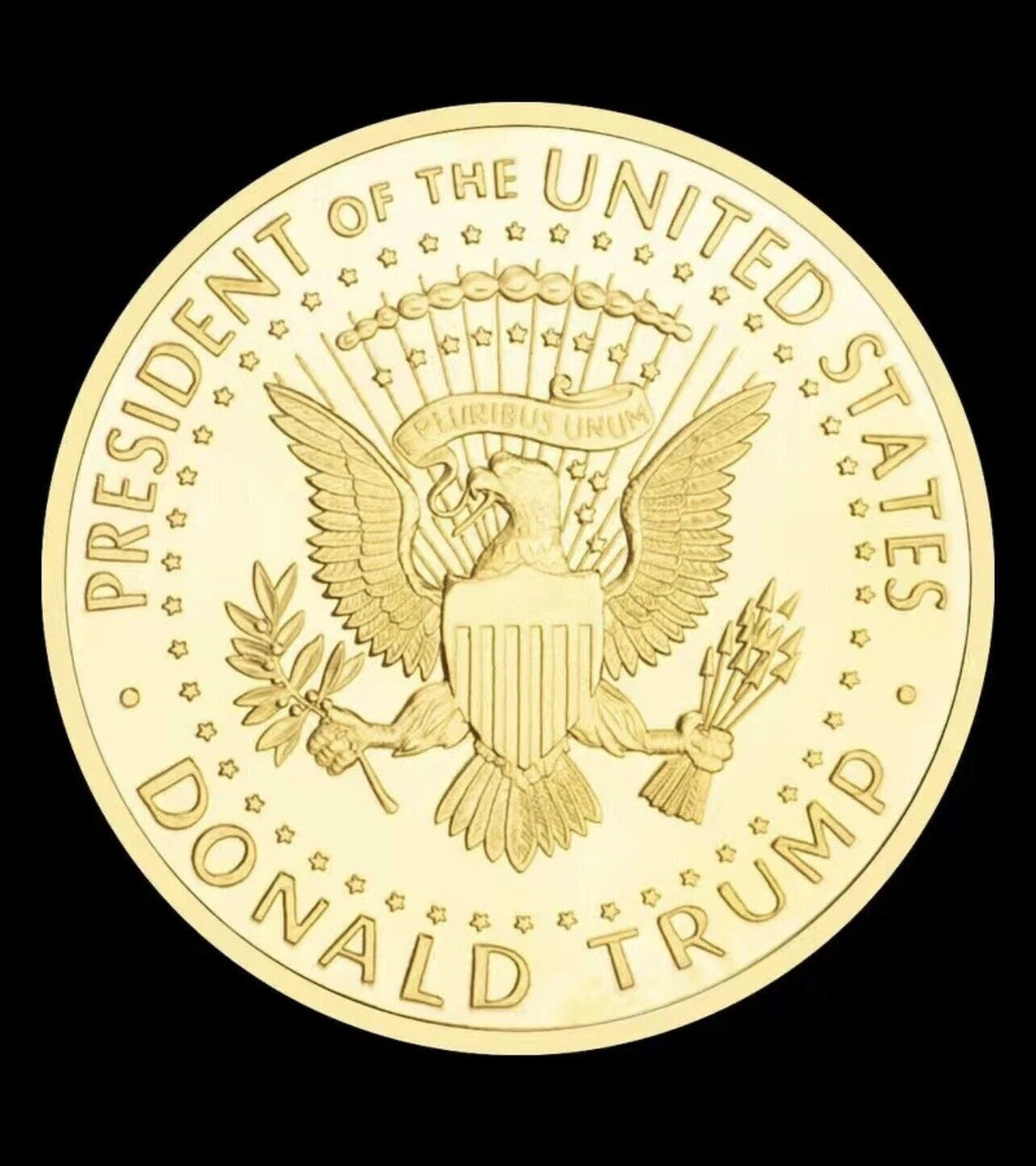 2024 President Trump Gold Commemorative Coin Republican Gift Idea BLACK FRIDAY-3
