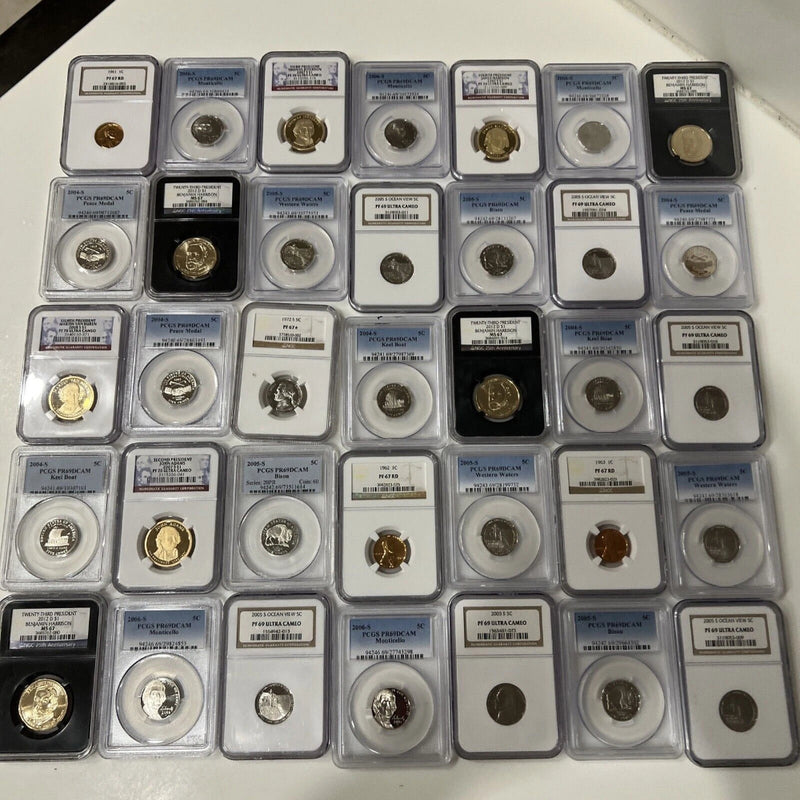 ✯ PCGS NGC GRADED US COIN ✯1 SLAB LOT✯ CLAD SILVER ✯ ESTATE 10 YEARS++✯-4