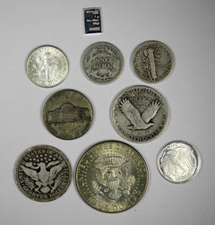 SILVER ESTATE LOT SALE ~ OLD COINS BULLION SILVER BARS .999 GOLD ~ 90% 40% HOARD-4