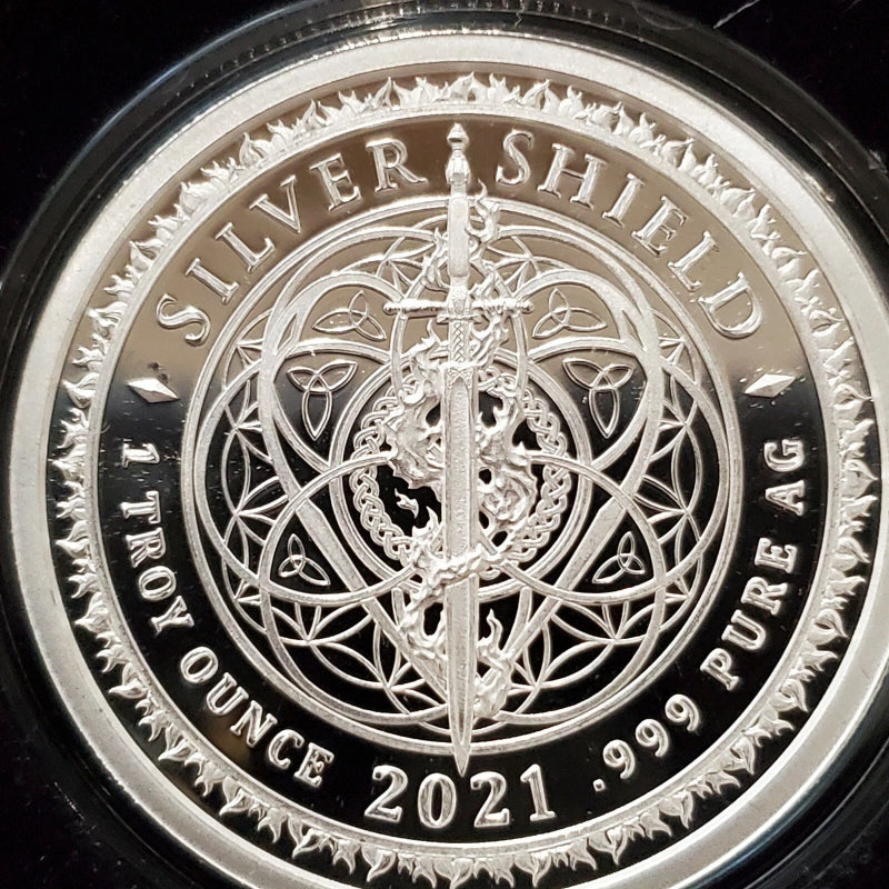 1 oz .999 Silver Shield Proof LESSER OF TWO EVILS Trump 2020 You Vote they win!-3