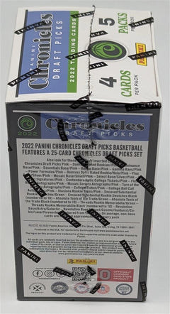 Blaster Basketball Cards 2022-23 Panini Chronicles Draft Picks Sealed Box, 20 Cards, 5 Packs, 4 Cards Per Pack, Rookie Inserts Parallels-5