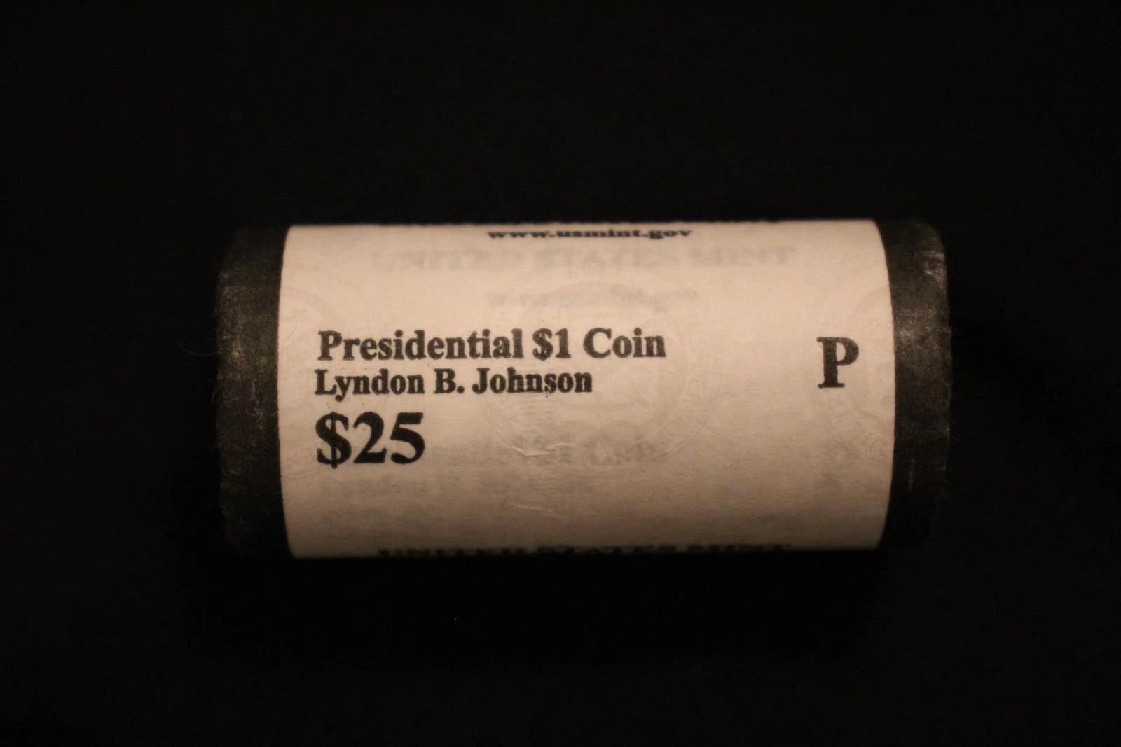 2015-P Lyndon B. Johnson Presidential $1 Coin Roll of $25 Unc US Mint BU