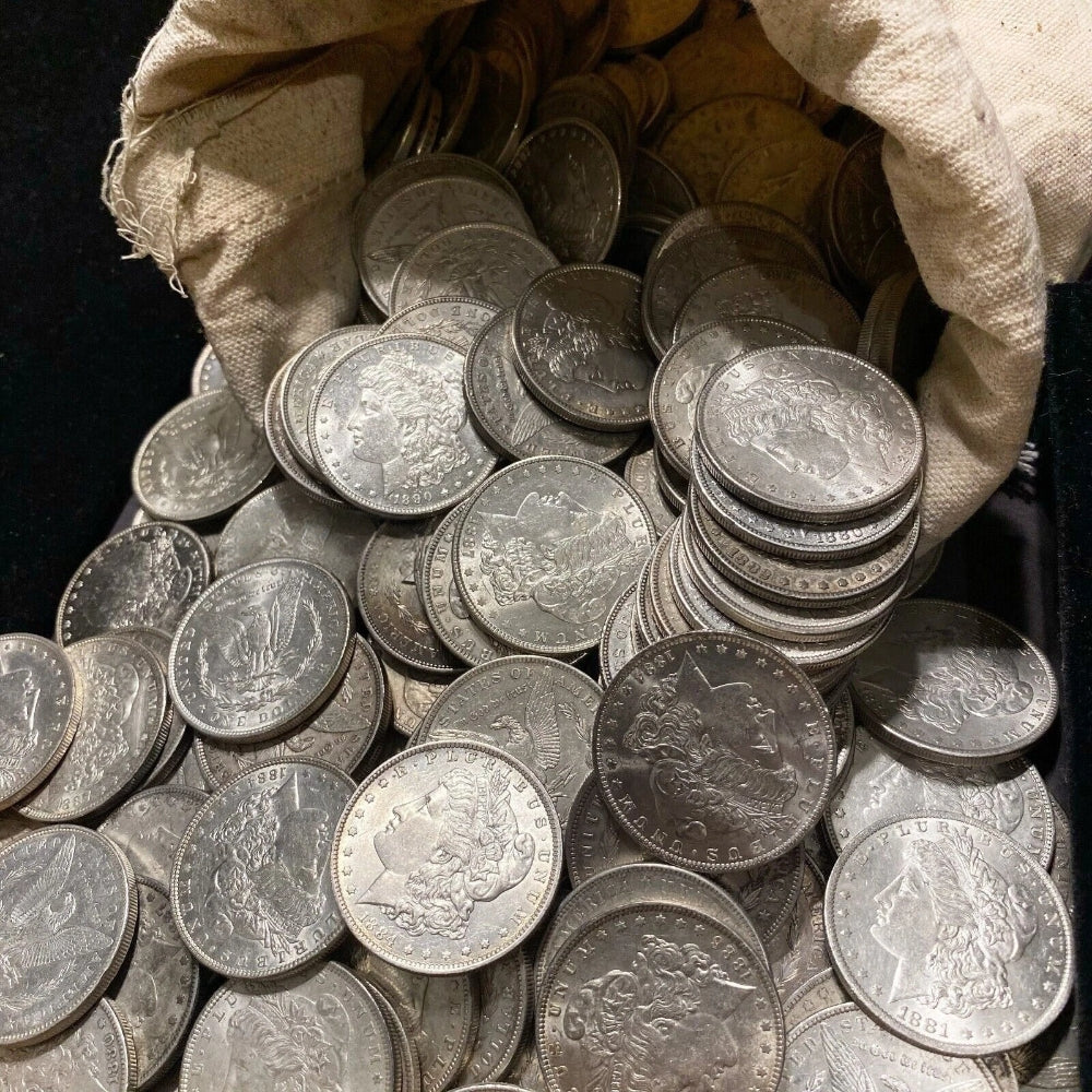 ✯ AU/UNC Morgan Silver Dollars From Bag Roll Estate Hoard Sale✯-3