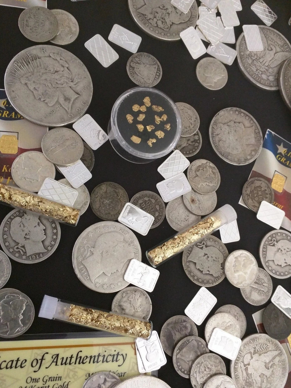 ✯ Gold and Silver Estate Lot Sale ✯ Old U.S. Coins ✯ Bullion ✯ .999 Silver Bars-3