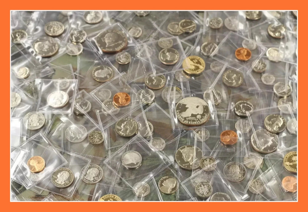 VENTA DE LOTE DE BIENES RAÍCES ~ MONEDAS DE LA CASA DE LA MONEDA DE EE. UU. A PRUEBA DE GEMA ~ DÓLARES, MITADES Y CENTAVOS 1960-2010-3