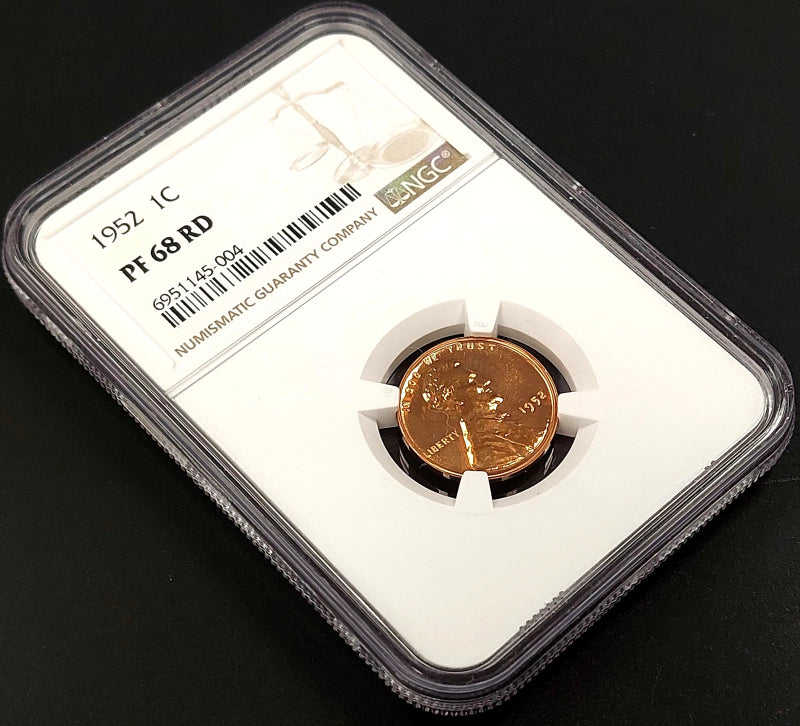 1952 Proof Lincoln Cent certified PF 68 RD by NGC! sku 5004-3