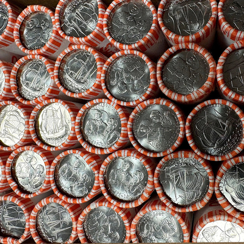 Mayflower Compact 1776-2026 Uncirculated Quarter Rolls Set * BOTH P & D Mint *-2