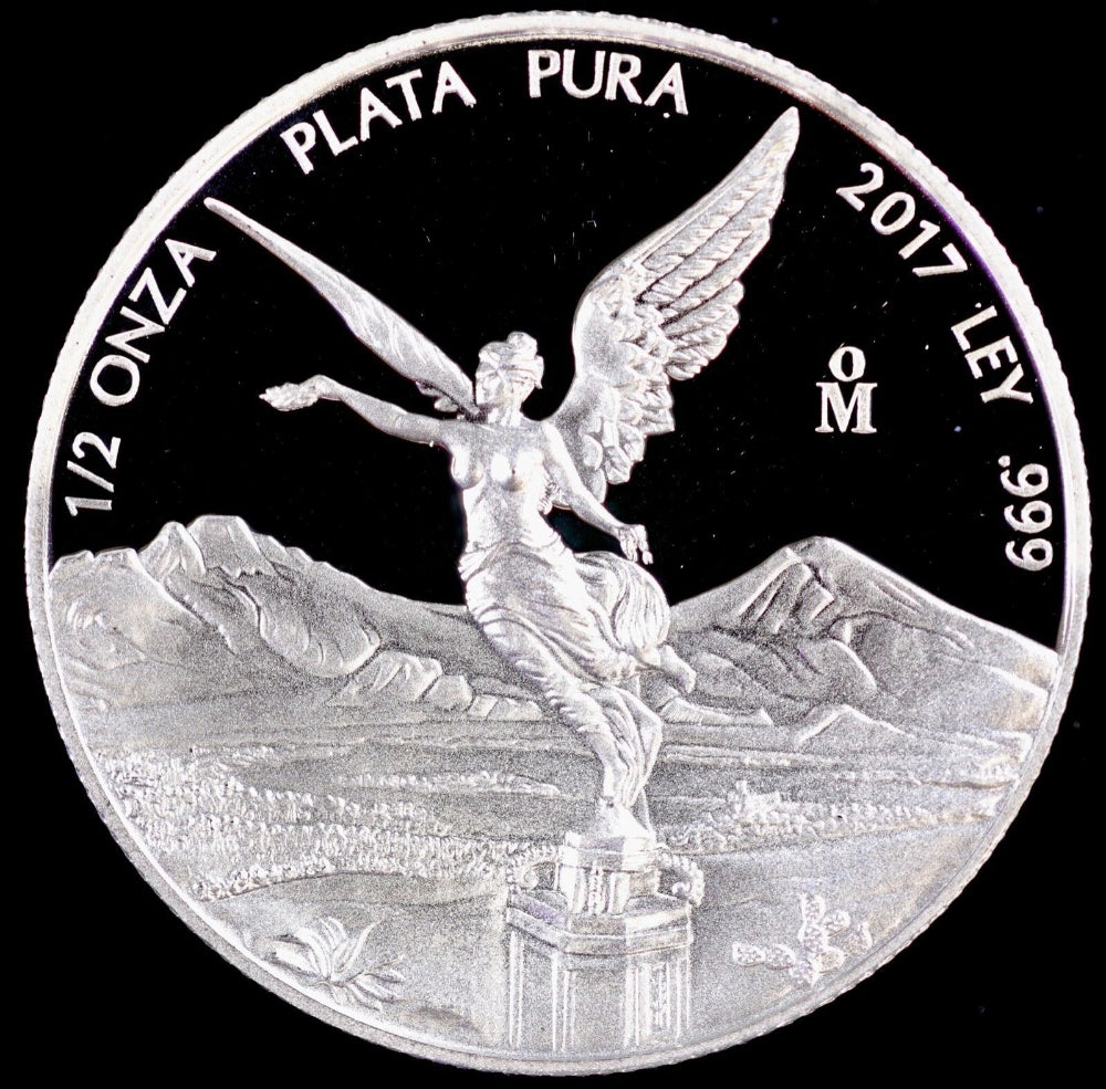 2017 Mexico Mo 1/2 oz Silver Proof Libertad Coin 999 Fine Silver in OGP capsule-3