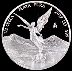 2017 Mexico Mo 1/2 oz Silver Proof Libertad Coin 999 Fine Silver in OGP capsule-3