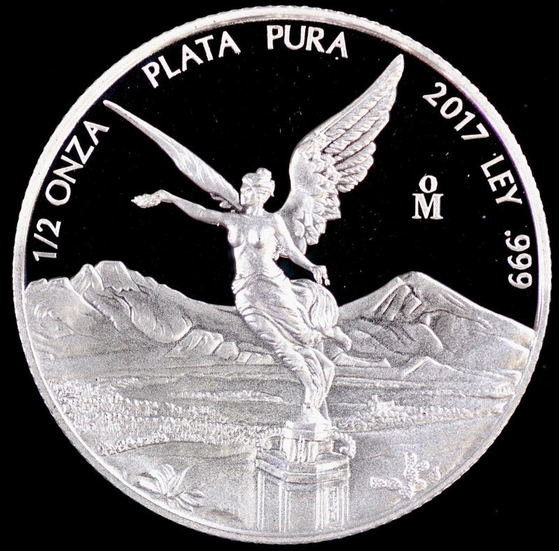 2017 Mexico Mo 1/2 oz Silver Proof Libertad Coin 999 Fine Silver in OGP capsule-3