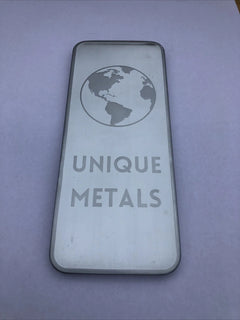 1 (One) Pound .999 Zinc Bullion Bar By Unique Metals-3