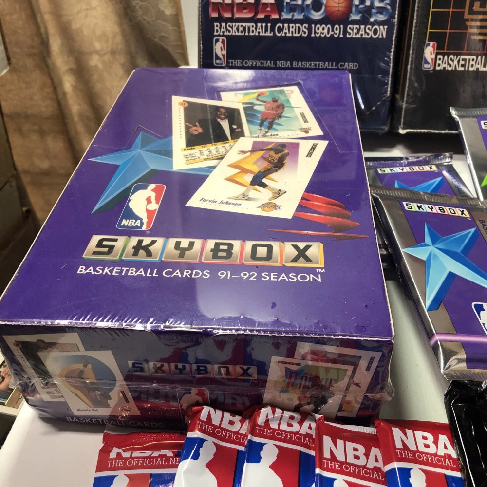 Bulk Lot of 55 Unopened Old Vintage NBA Basketball Cards in Sealed Packs NEW-5