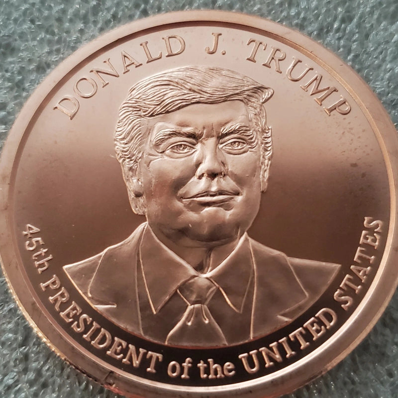 Large Donald Trump 2020 2 oz .999 Copper coin 45th President commemorative MAGA-3