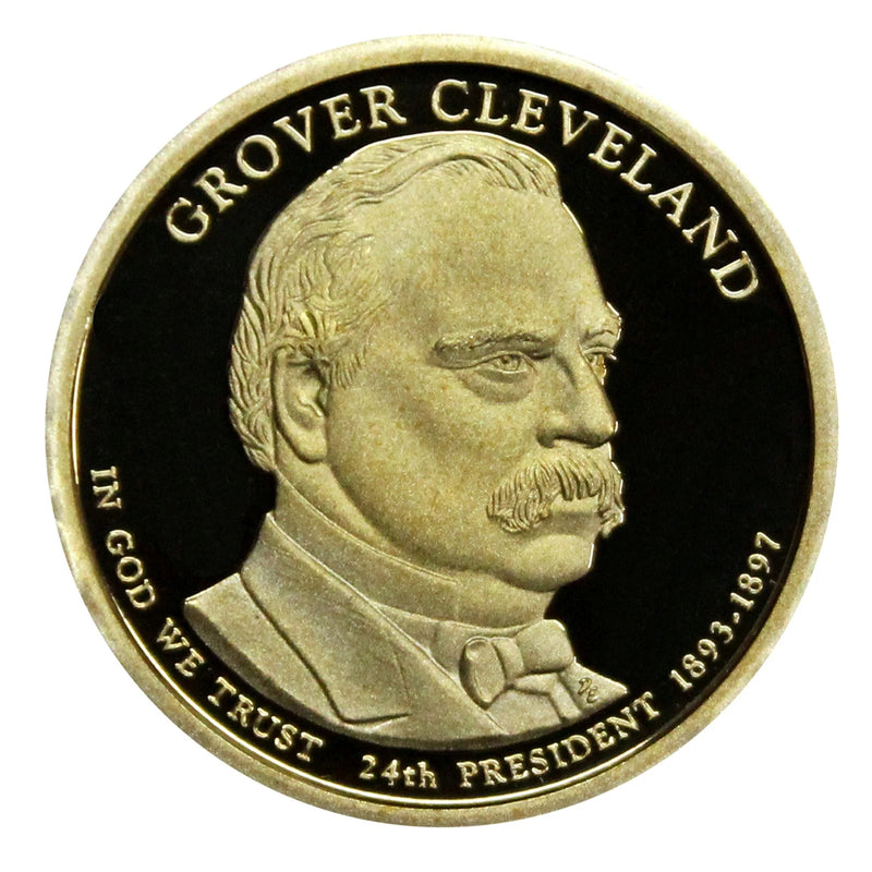 2012 -S Grover Cleveland Presidential Proof Dollar Gem Deep Cameo US Coin 2nd t-3